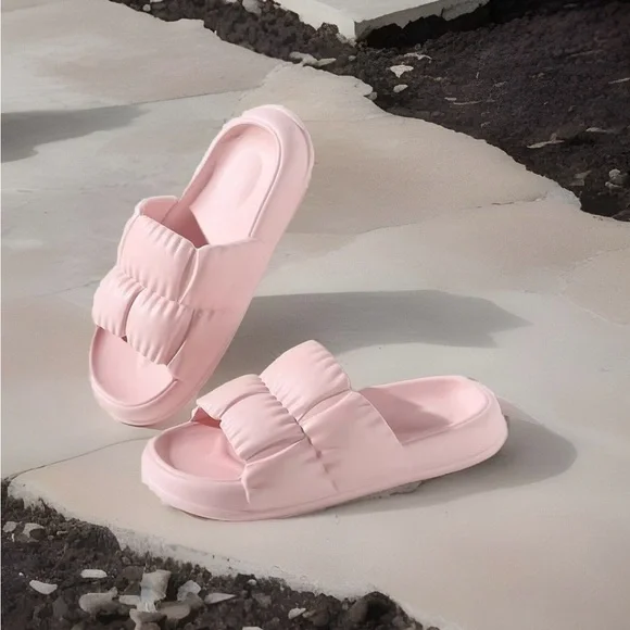 Women cloud slippers cushion comfort non slip size 6.5 - 7 New in pink - Picture 4 of 6